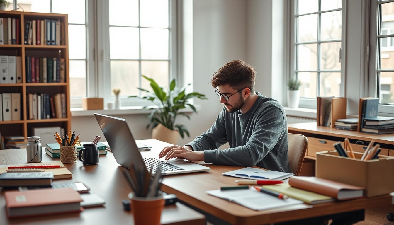 Organized exam preparation notes and academic planner