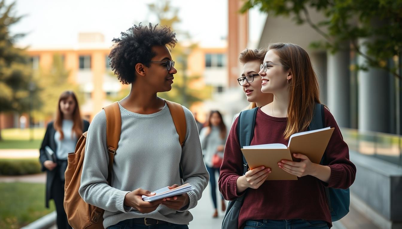 Students working in research laboratory